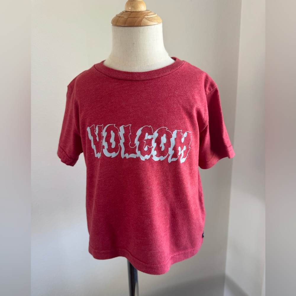 Volcom red short sleeve T-shirt size 2T